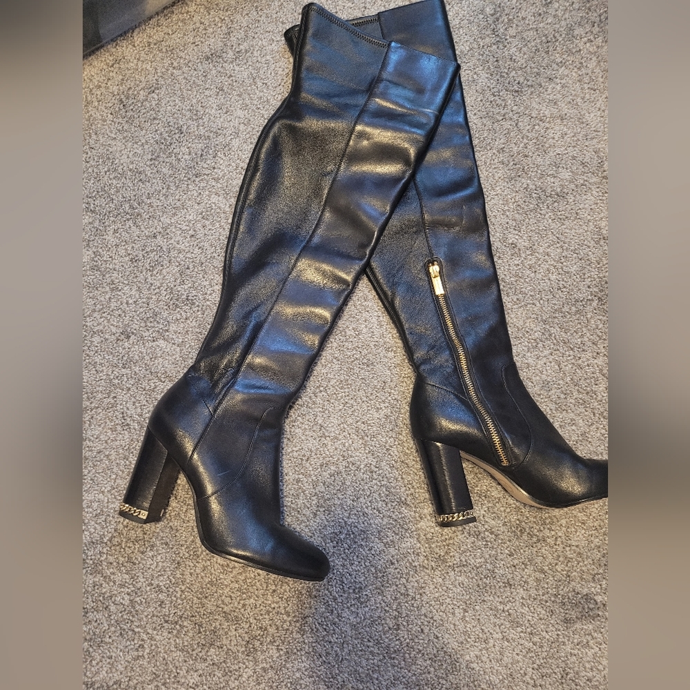 Michael Kors Thigh High Leather Boots